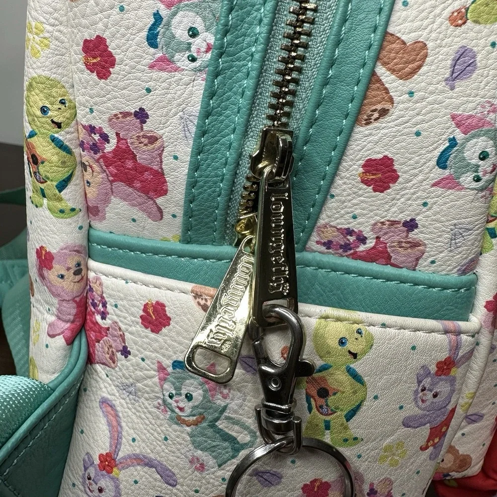 Loungefly Aulani Duffy and Friends Backpack Disney Resort Spa Parks Keychain